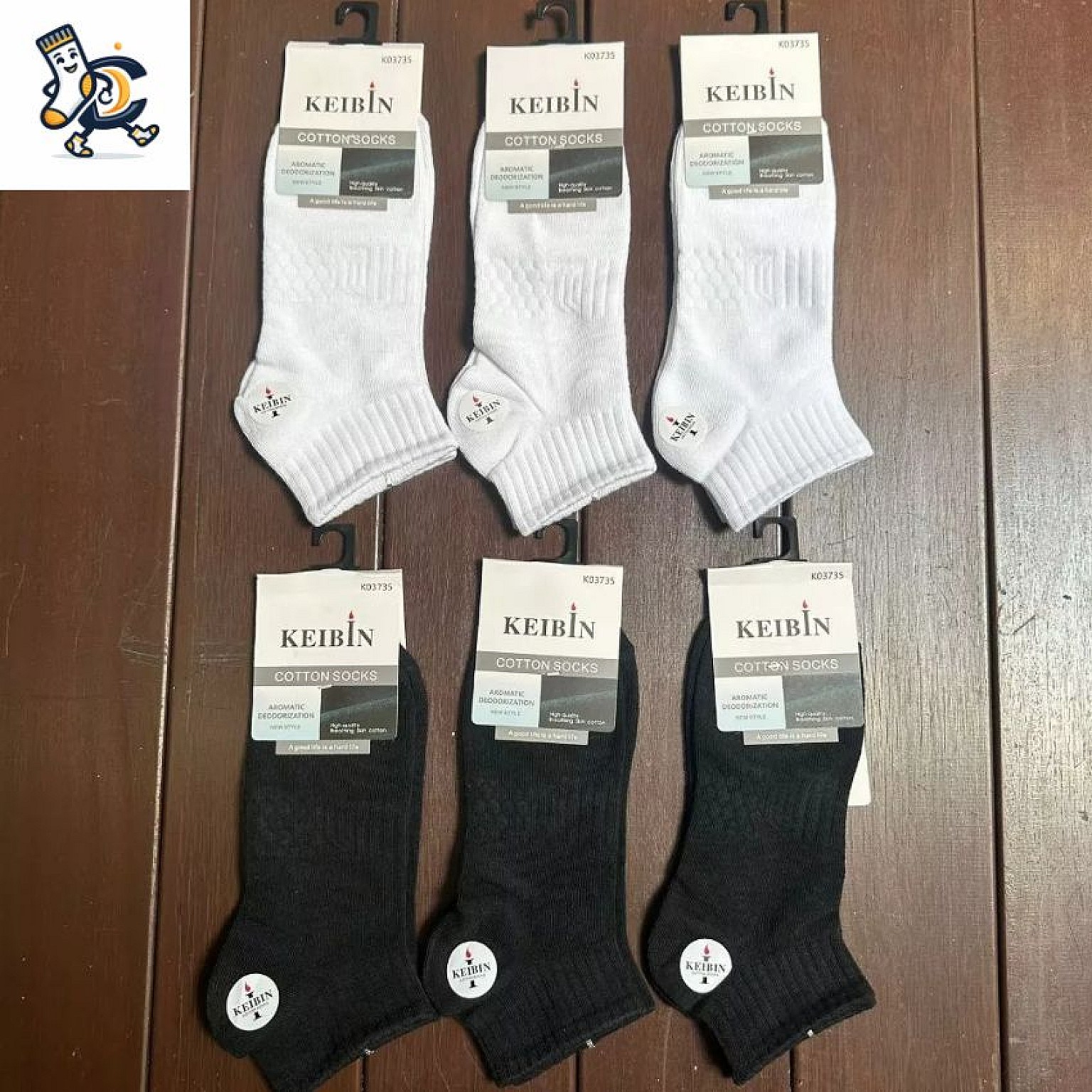 Kaos Kaki Quarter KEIBIN Cotton Socks