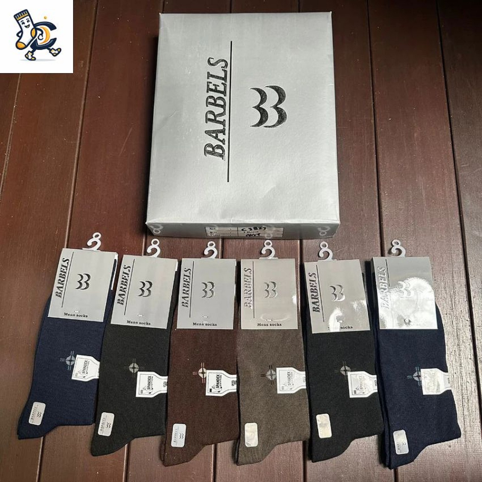Kaos Kaki Crew Pria Formal BARBELS Premium Cotton