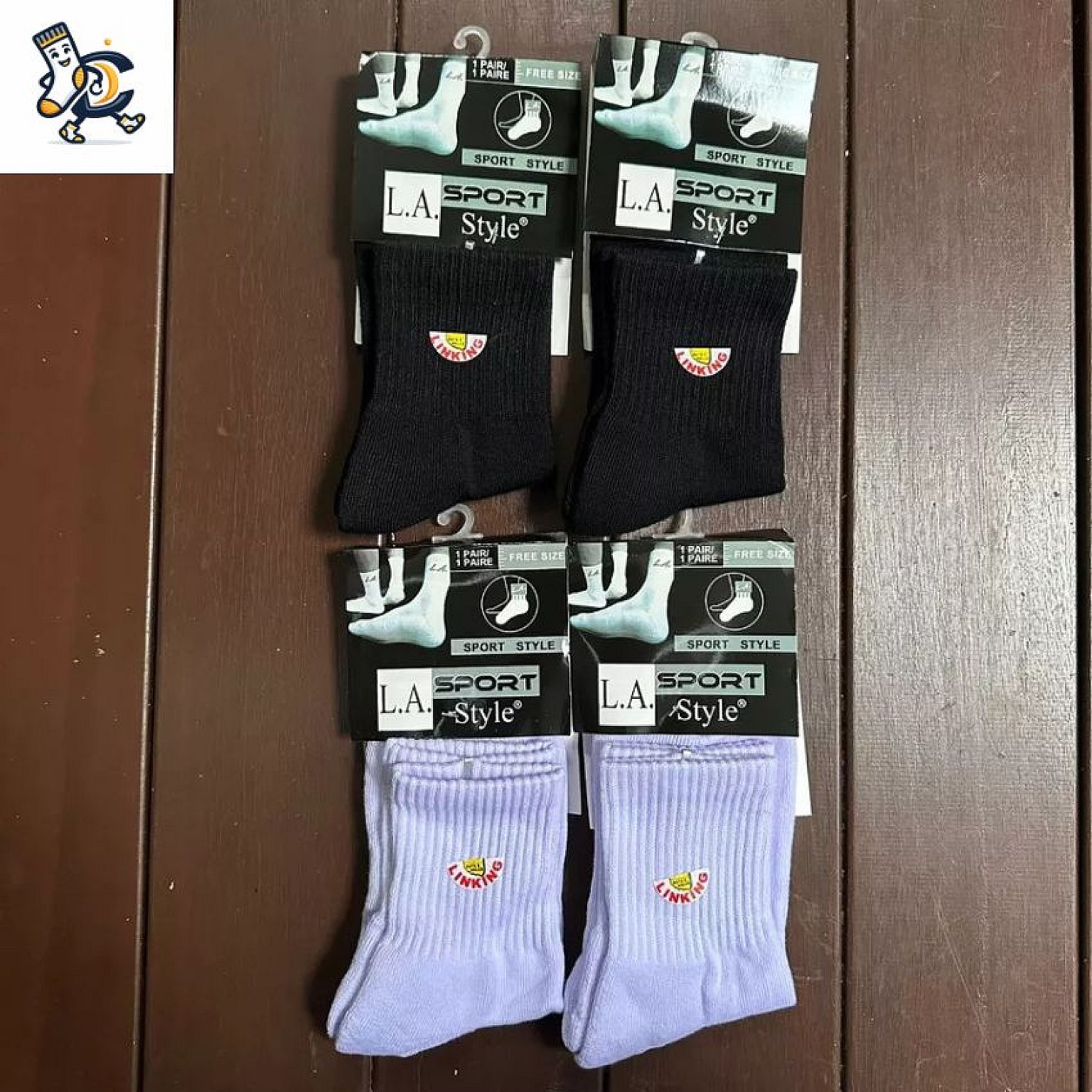 Kaos Kaki Sport Tebal  Crew Polos